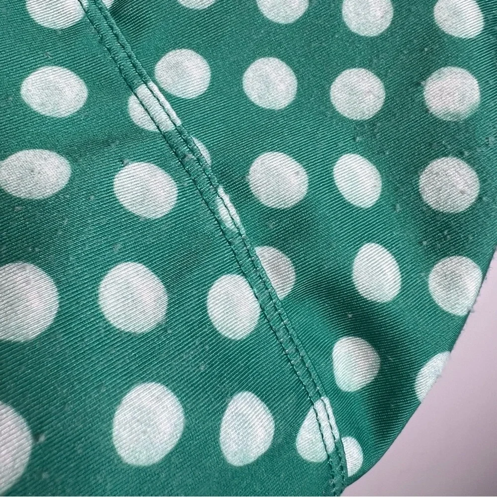 Tea Collection Polka Dot Tankini Swim Set 2 Piece Green White